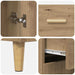 Bufet Stejar Artizanal 69,5 x 32,5 x 180 cm Lemn compozit - WALTI WALTI