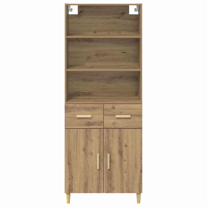 Bufet Stejar Artizanal 69,5 x 32,5 x 180 cm Lemn compozit - WALTI WALTI