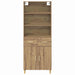 Bufet Stejar Artizanal 69,5 x 32,5 x 180 cm Lemn compozit - WALTI WALTI