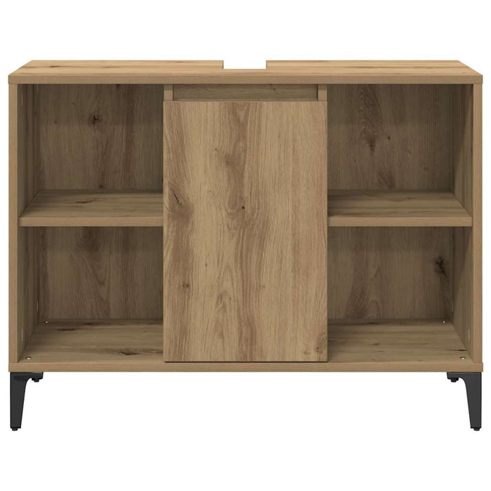 Set de mobilier pentru baie cu raft 3 pcs Stejar Artizanal - WALTI WALTI