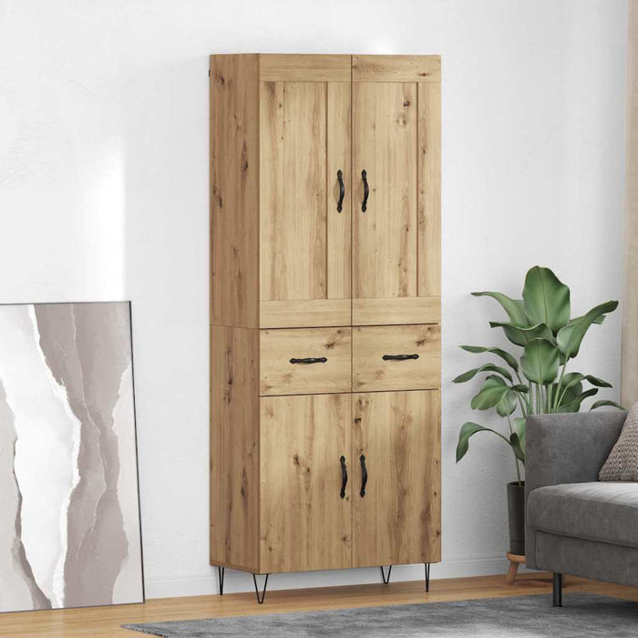 Bufet Stejar Artizanal 69,5 x 34 x 180 cm Lemn compozit - WALTI WALTI
