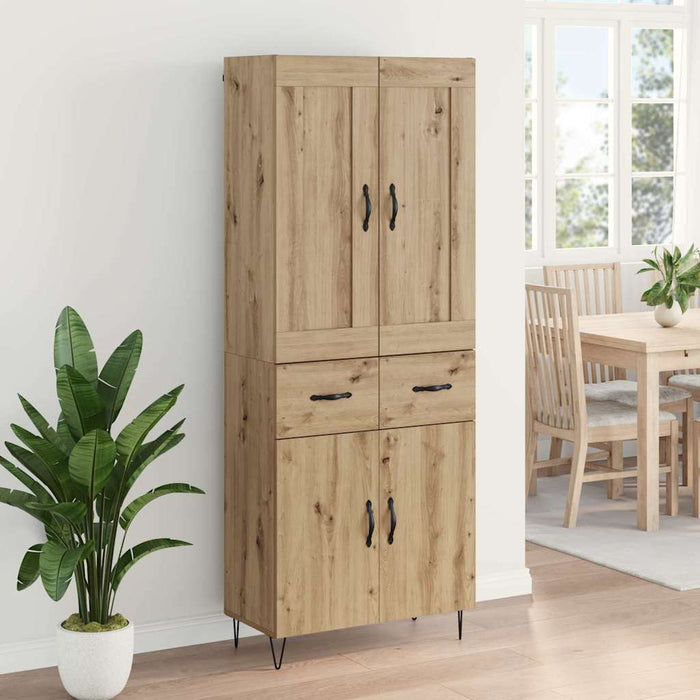 Bufet Stejar Artizanal 69,5 x 34 x 180 cm Lemn compozit - WALTI WALTI