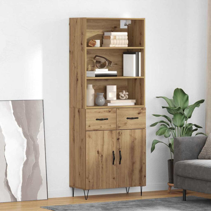 Bufet Stejar Artizanal 69,5 x 34 x 180 cm Lemn compozit - WALTI WALTI