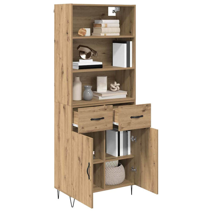 Bufet Stejar Artizanal 69,5 x 34 x 180 cm Lemn compozit - WALTI WALTI