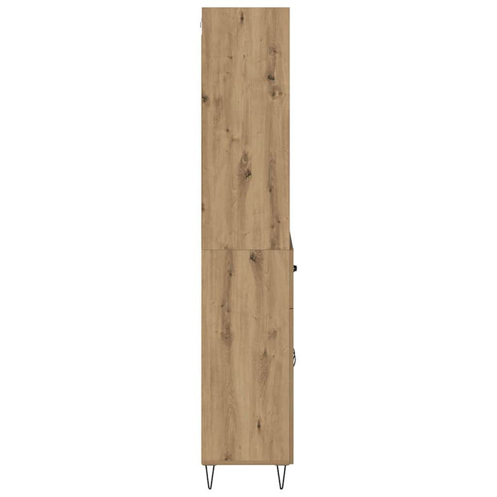 Bufet Stejar Artizanal 69,5 x 34 x 180 cm Lemn compozit - WALTI WALTI