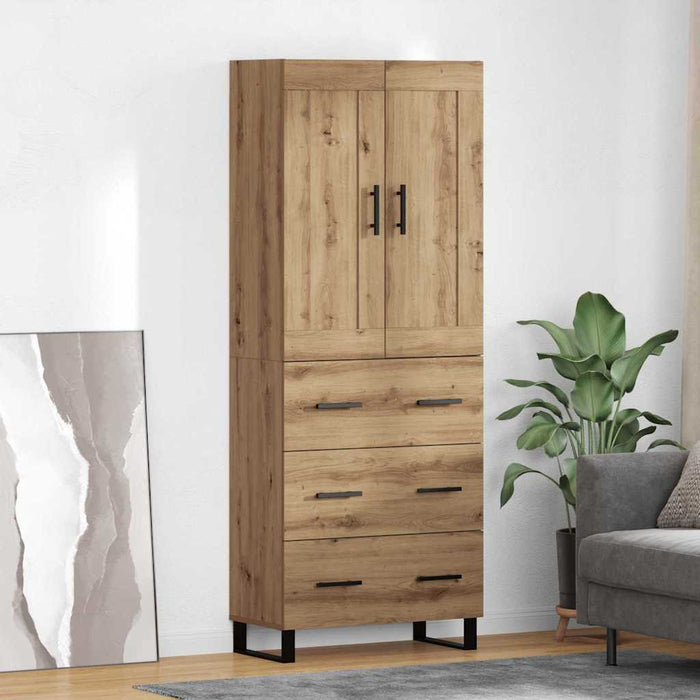 Bufet Stejar Artizanal 69,5 x 34 x 180 cm Lemn compozit - WALTI WALTI