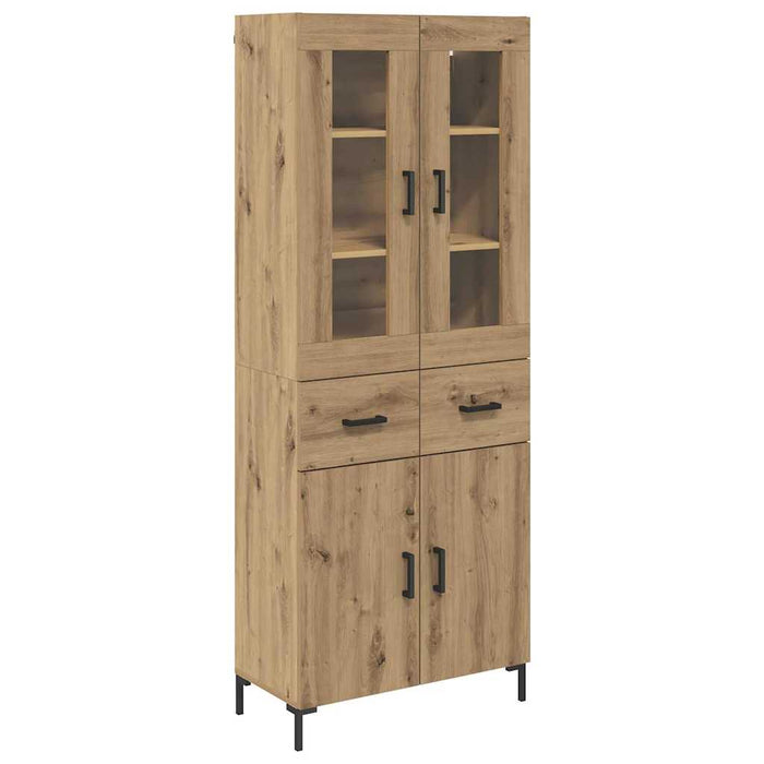 Bufet cu sertar 2 pcs Stejar Artizanal Lemn compozit - WALTI WALTI