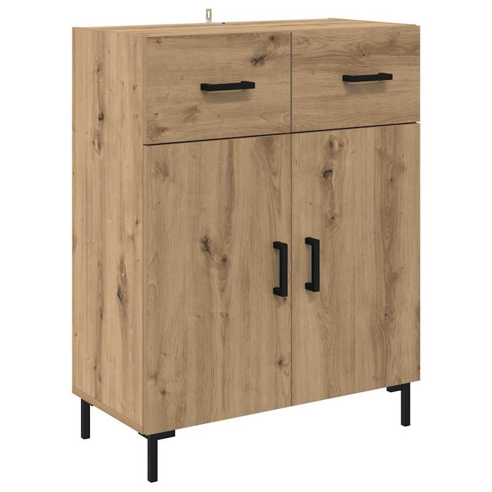 Bufet cu sertar 2 pcs Stejar Artizanal Lemn compozit - WALTI WALTI