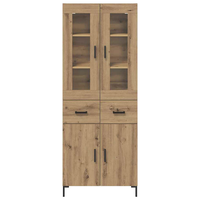 Bufet cu sertar 2 pcs Stejar Artizanal Lemn compozit - WALTI WALTI