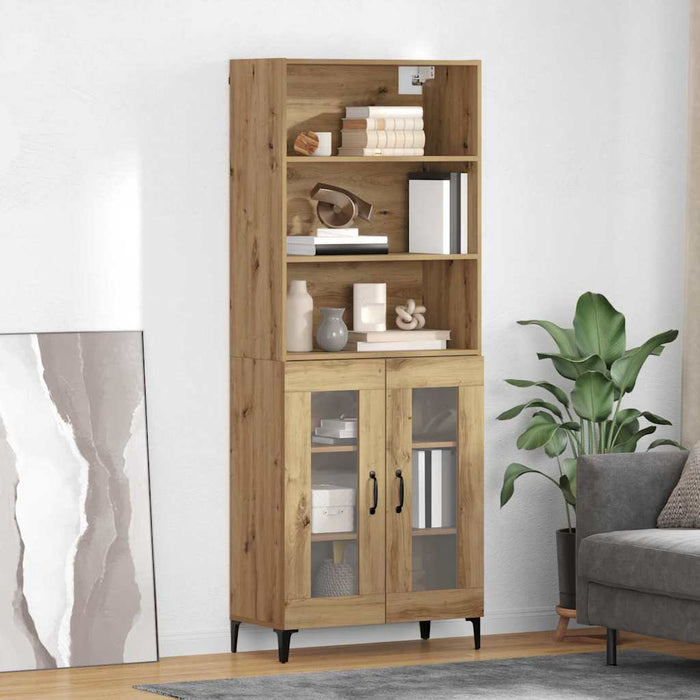Bufet Stejar Artizanal 69,5 x 34 x 180 cm Lemn compozit - WALTI WALTI