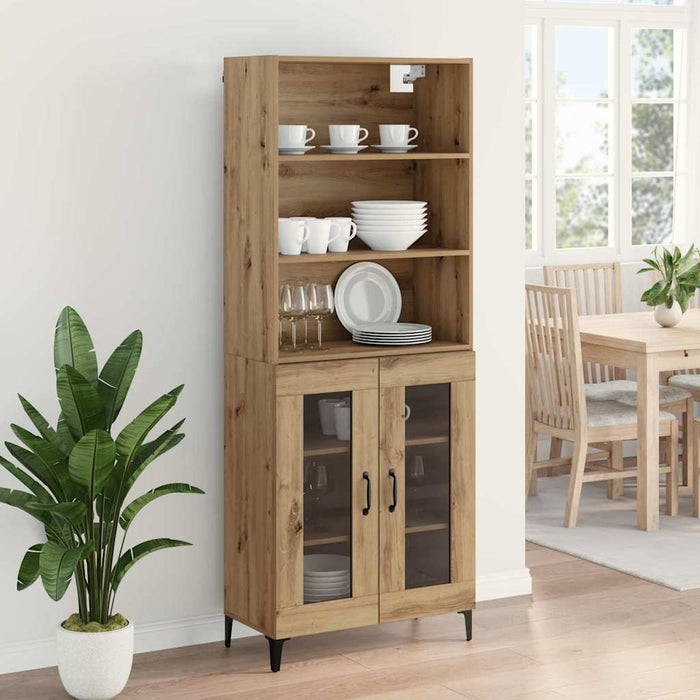 Bufet Stejar Artizanal 69,5 x 34 x 180 cm Lemn compozit - WALTI WALTI