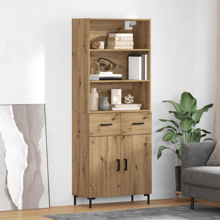 Bufet Stejar Artizanal 69,5 x 34 x 180 cm Lemn compozit - WALTI WALTI