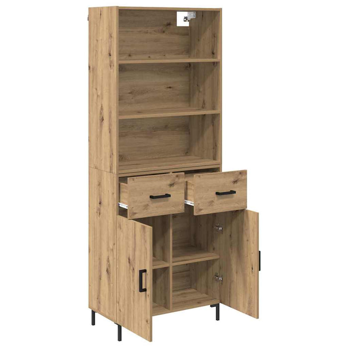 Bufet Stejar Artizanal 69,5 x 34 x 180 cm Lemn compozit - WALTI WALTI
