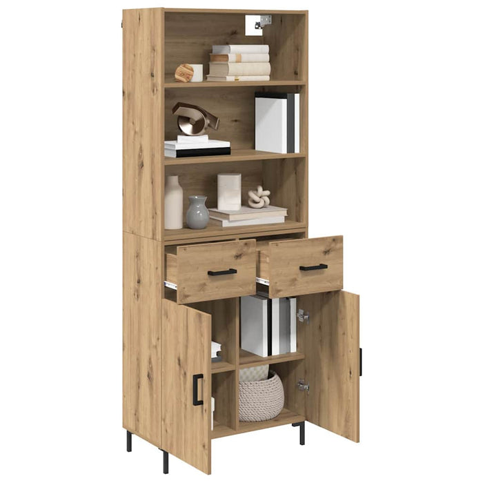 Bufet Stejar Artizanal 69,5 x 34 x 180 cm Lemn compozit - WALTI WALTI