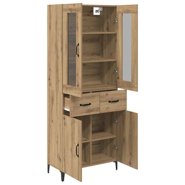 Bufet Stejar Artizanal 69,5 x 34 x 180 cm Lemn compozit - WALTI WALTI