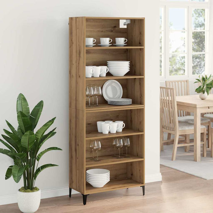 Bufet Stejar Artizanal 69,5 x 34 x 180 cm Lemn compozit - WALTI WALTI