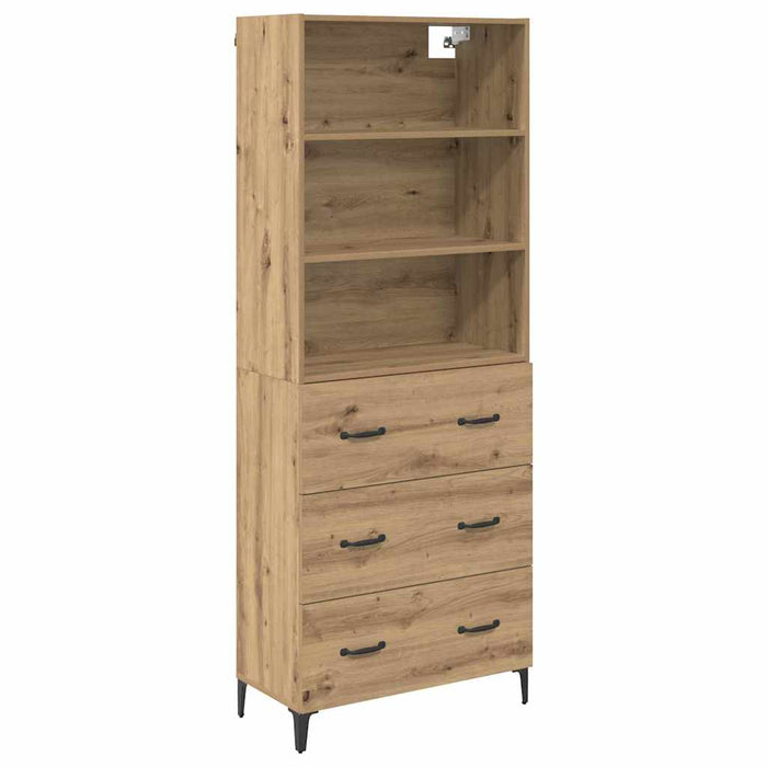 Bufet Stejar Artizanal 69,5 x 34 x 180 cm Lemn compozit - WALTI WALTI