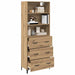 Bufet Stejar Artizanal 69,5 x 34 x 180 cm Lemn compozit - WALTI WALTI