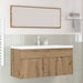Dulap de Baie Stejar Artizanal 100 x 38,5 x 46 cm Lemn compozit - WALTI WALTI