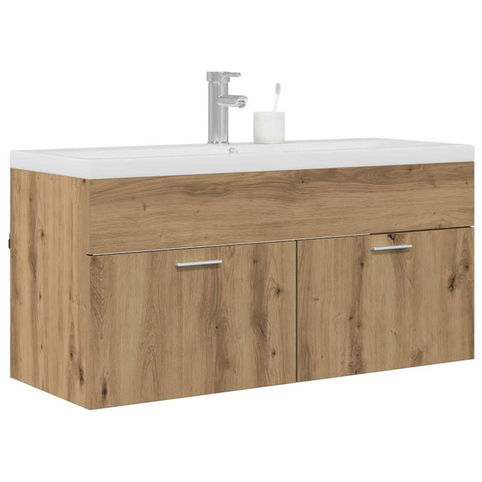 Dulap de Baie Stejar Artizanal 100 x 38,5 x 46 cm Lemn compozit - WALTI WALTI