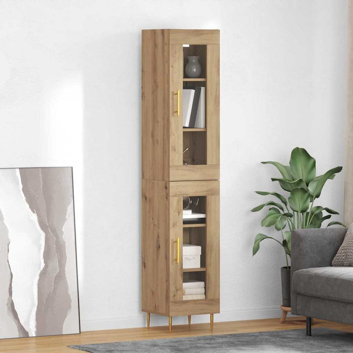 Bufet Stejar Artizanal 34,5 x 34 x 180 cm Lemn compozit - WALTI WALTI