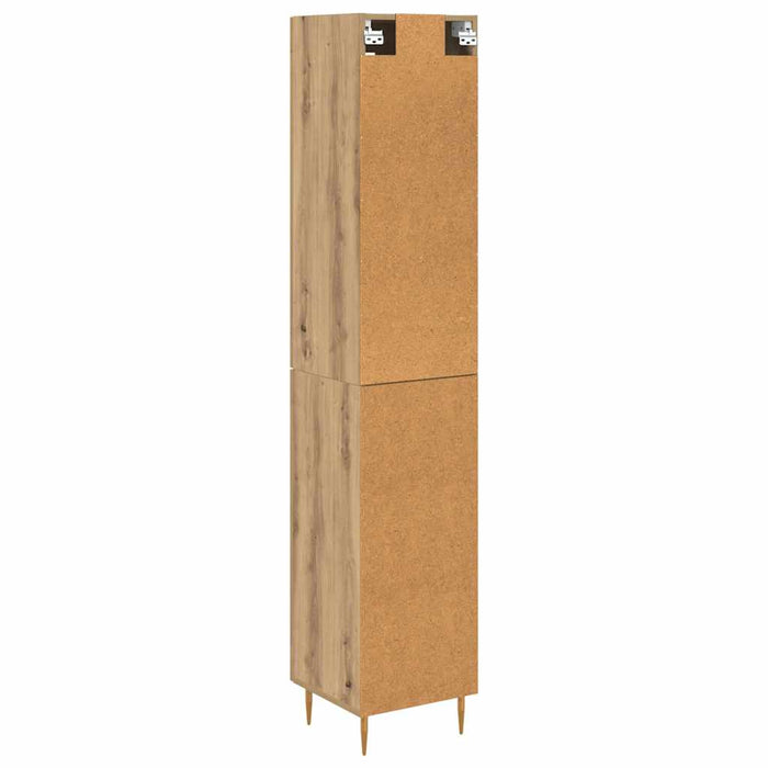 Bufet Stejar Artizanal 34,5 x 34 x 180 cm Lemn compozit - WALTI WALTI
