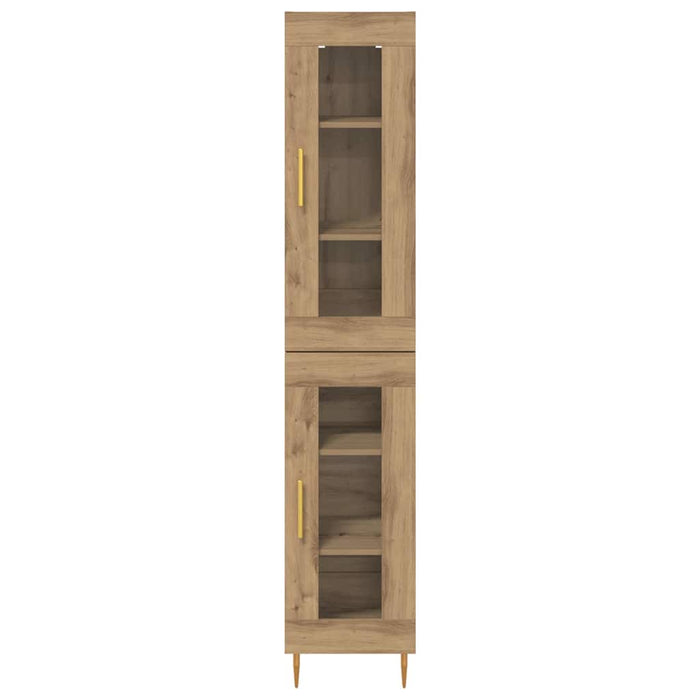 Bufet Stejar Artizanal 34,5 x 34 x 180 cm Lemn compozit - WALTI WALTI