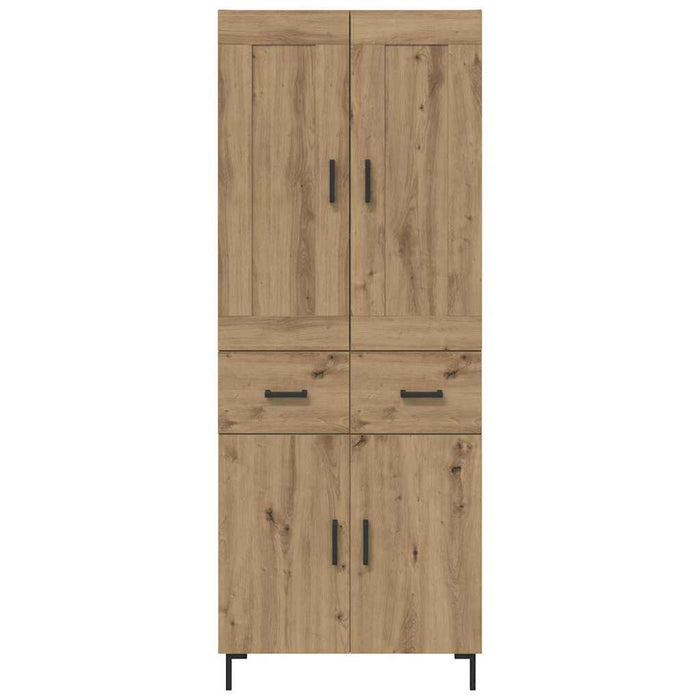 Bufet 2 buc. Stejar Artizanal 69,5 x 34 x 180 cm Lemn prelucrat - WALTI WALTI