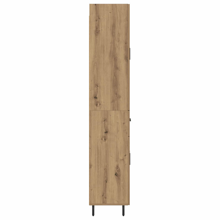 Bufet 2 pcs Stejar Artizanal 69,5 x 34 x 180 cm Lemn compozit WALTI