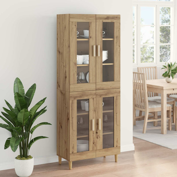 Bufet Stejar Artizanal 69,5 x 34 x 180 cm Lemn compozit - WALTI WALTI