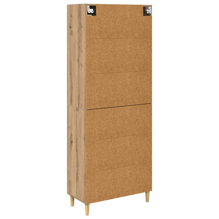 Bufet Stejar Artizanal 69,5 x 34 x 180 cm Lemn compozit - WALTI WALTI