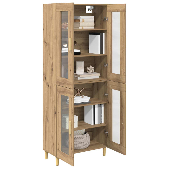 Bufet Stejar Artizanal 69,5 x 34 x 180 cm Lemn compozit - WALTI WALTI