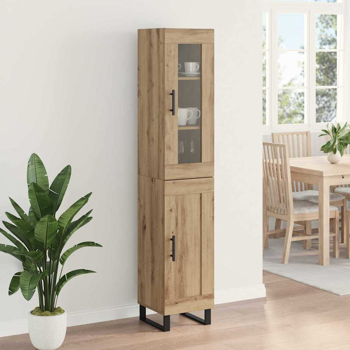 Bufet Stejar Artizanal 34,5 x 34 x 180 cm Lemn compozit - WALTI WALTI