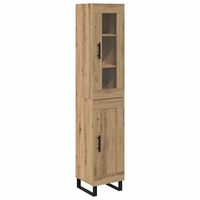 Bufet Stejar Artizanal 34,5 x 34 x 180 cm Lemn compozit - WALTI WALTI