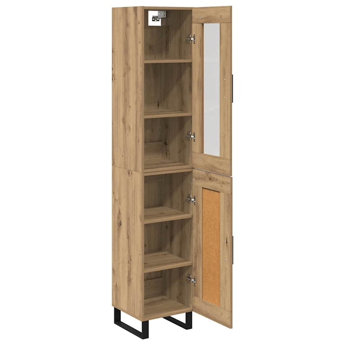 Bufet Stejar Artizanal 34,5 x 34 x 180 cm Lemn compozit - WALTI WALTI