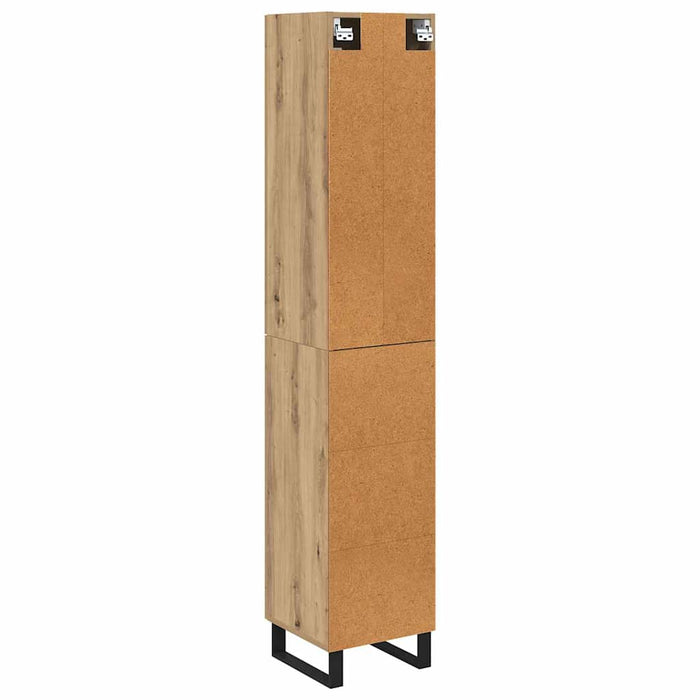 Bufet Stejar Artizanal 34,5 x 34 x 180 cm Lemn compozit - WALTI WALTI