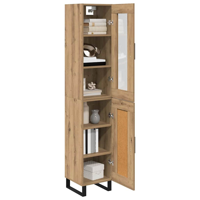 Bufet Stejar Artizanal 34,5 x 34 x 180 cm Lemn compozit - WALTI WALTI