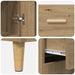 Bufet Stejar Artizanal 69,5 x 32,5 x 180 cm Lemn compozit - WALTI WALTI