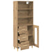 Bufet Stejar Artizanal 69,5 x 32,5 x 180 cm Lemn compozit - WALTI WALTI