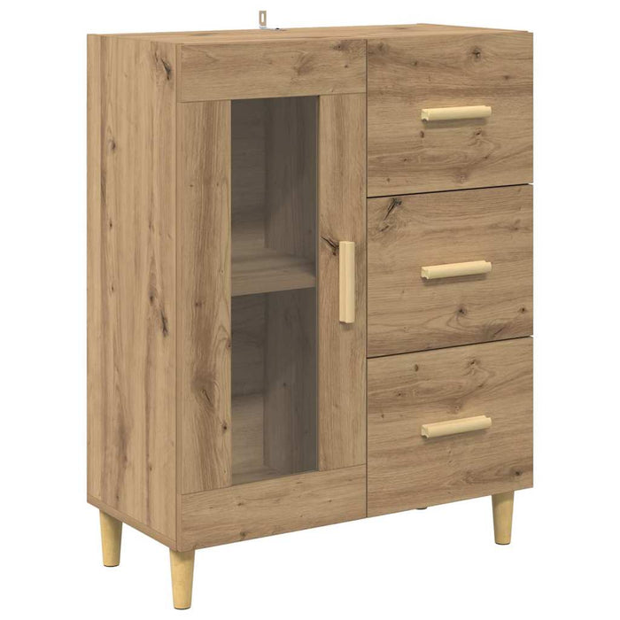 Bufet Stejar Artizanal 69,5 x 32,5 x 180 cm Lemn compozit - WALTI WALTI