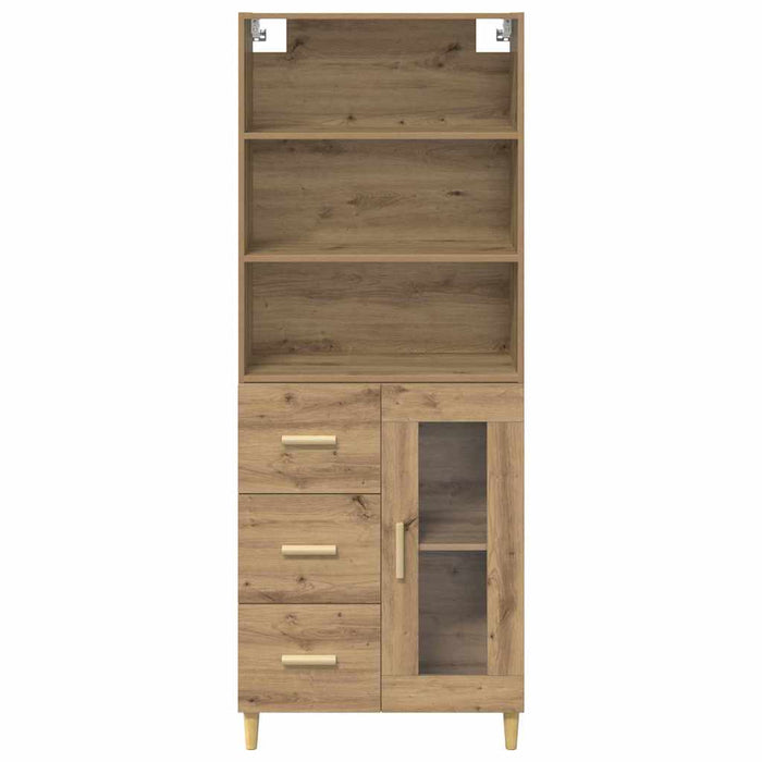 Bufet Stejar Artizanal 69,5 x 32,5 x 180 cm Lemn compozit - WALTI WALTI