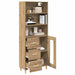 Bufet Stejar Artizanal 69,5 x 32,5 x 180 cm Lemn compozit - WALTI WALTI