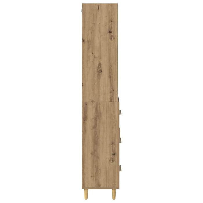 Bufet Stejar Artizanal 69,5 x 32,5 x 180 cm Lemn compozit - WALTI WALTI