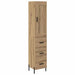 Bufet Stejar Artizanal 34,5 x 34 x 180 cm Lemn compozit - WALTI WALTI
