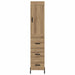 Bufet Stejar Artizanal 34,5 x 34 x 180 cm Lemn compozit - WALTI WALTI