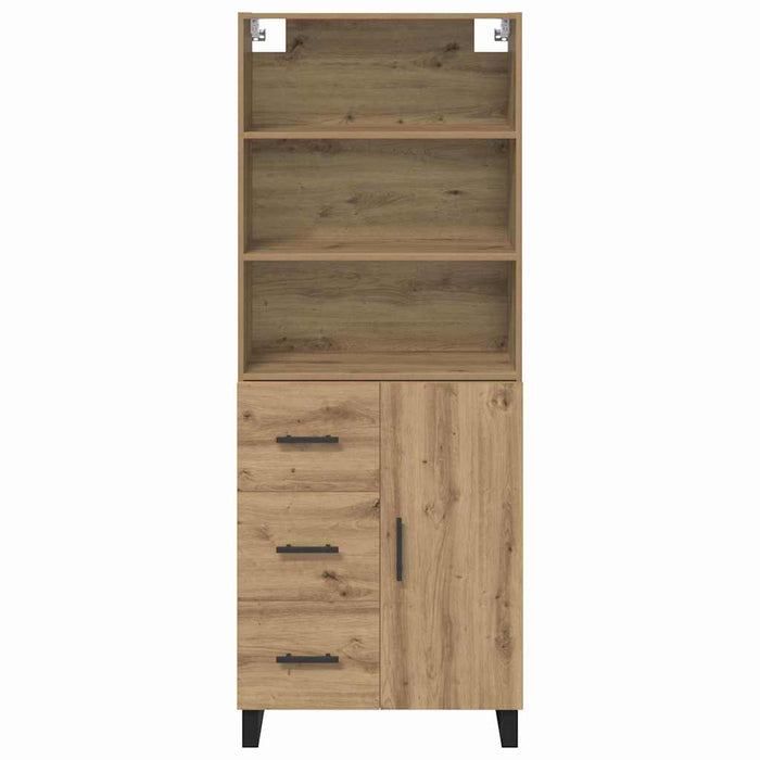 Bufet cu sertar 2 pcs Stejar Artizanal Lemn compozit - WALTI WALTI
