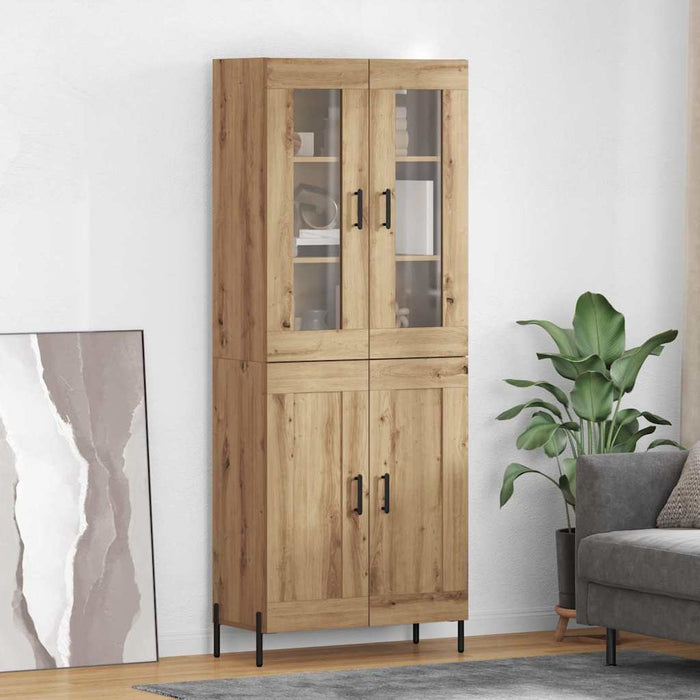 Bufet Stejar Artizanal 69,5 x 34 x 180 cm Lemn compozit - WALTI WALTI