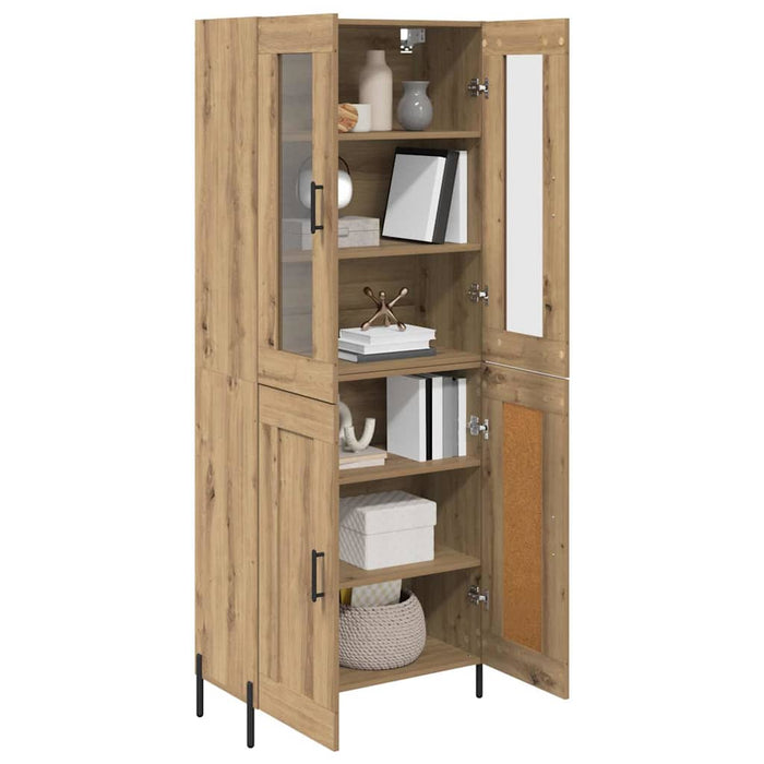 Bufet Stejar Artizanal 69,5 x 34 x 180 cm Lemn compozit - WALTI WALTI
