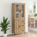 Bufet cu sertar 2 pcs Stejar Artizanal Lemn compozit - WALTI WALTI