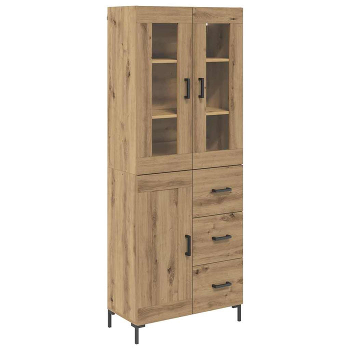 Bufet cu sertar 2 pcs Stejar Artizanal Lemn compozit - WALTI WALTI